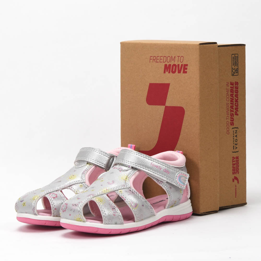 Safety Jogger Sandales Anatomiques Argent Enfant - 607701-SIL-PNK