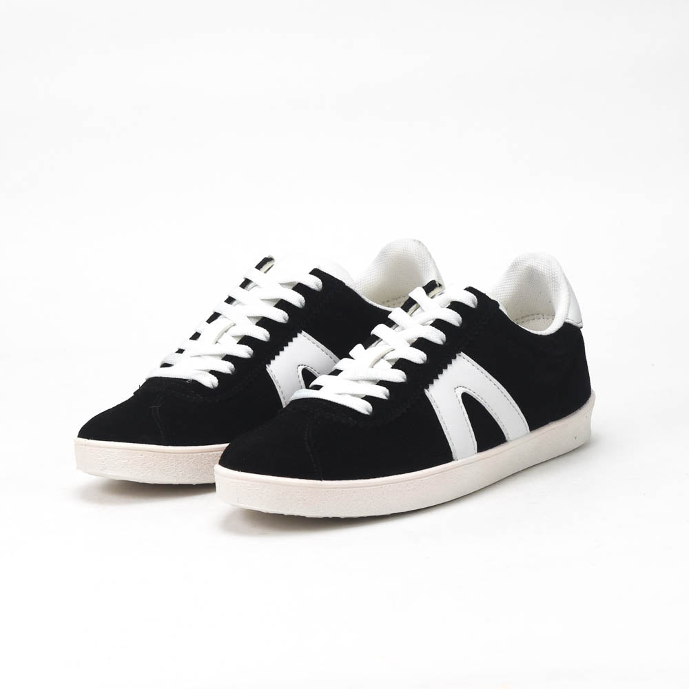 ANDRÉ BASKETS FEMME SPRINTER DAIM NOIR BLANC - 52149132400