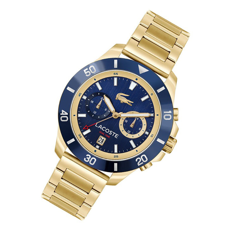 MONTRE Lacoste Gold Steel Navy Dial Multi-function Men\'s Watch - 2011343