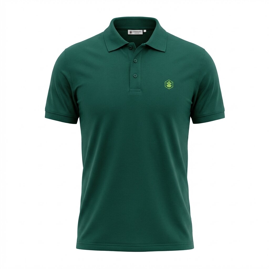 LUMBERJACK MEN POLO ESSENTIALS MINI LOGO GREEN - LBJ69009-GRN