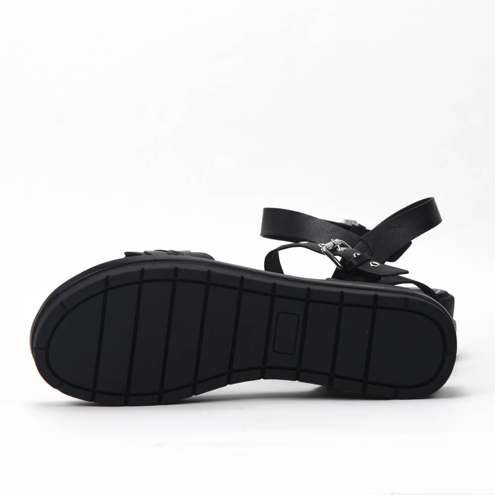 Safety Jogger Sandales Compensées Femme Black Pewter - 592056-BLK-PEW