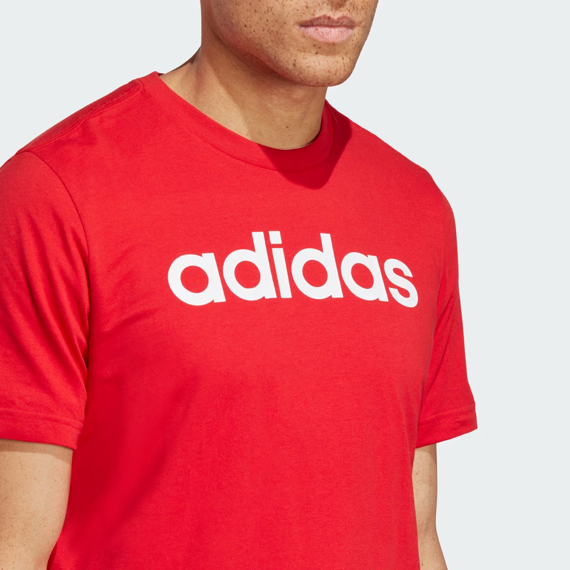 ADIDAS Essentials Single Jersey Linear Embroidered Logo Tee - IC9278