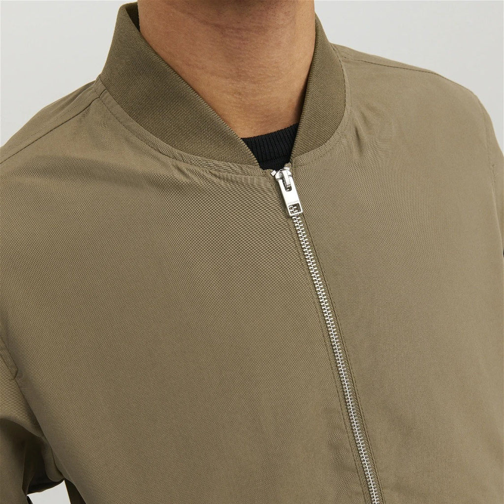 JACK & JONES BOMBER JOMER BOMBER KHAKI - 12165203/12-2023-SWX VERT