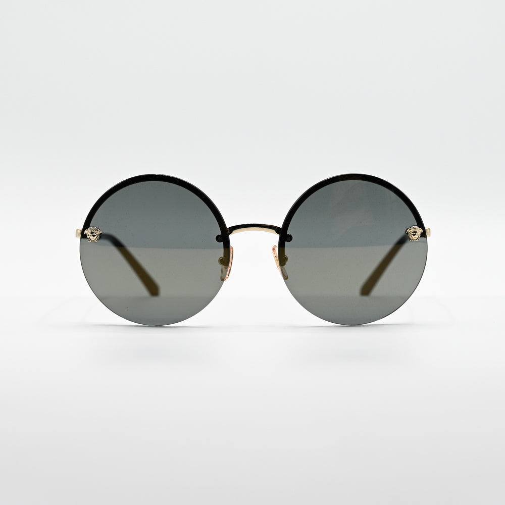 Versace Round Metal Sunglasses VE2176 - VE2176 1252/4T