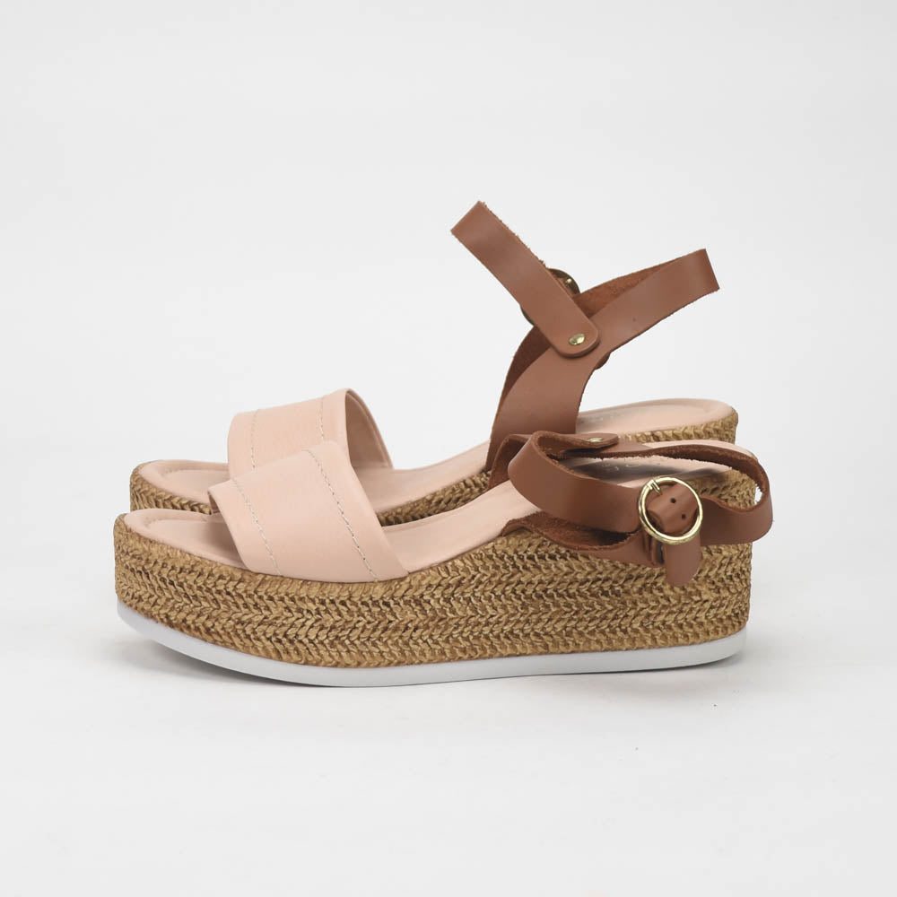 ANDRÉ SANDALES BALADINA FEMME ROSE MARRON - 52314607647