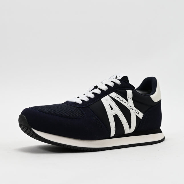 Armani Exchange Retro Running Sneakers - XUX017-XCC68-BLUE