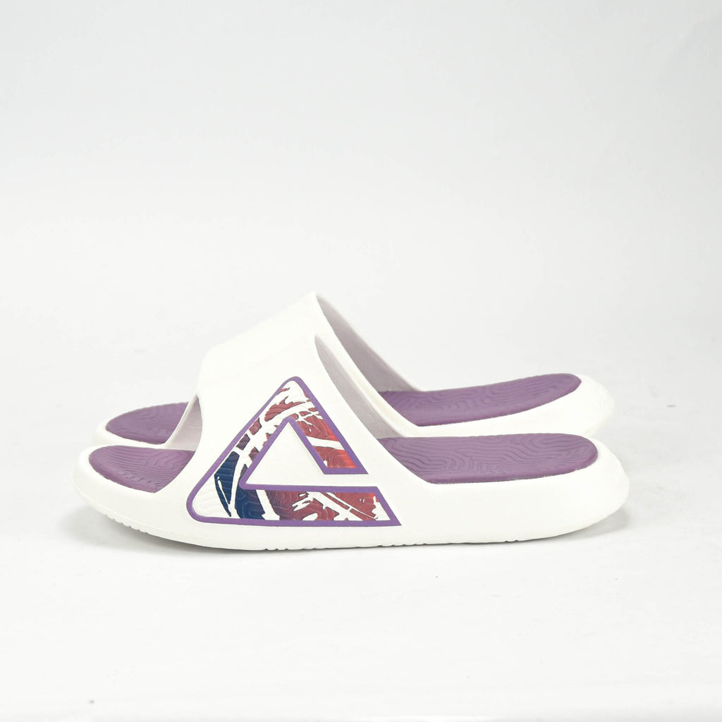 Peak Taichi Sports Slippers White/Purple - ET53098L-Z472