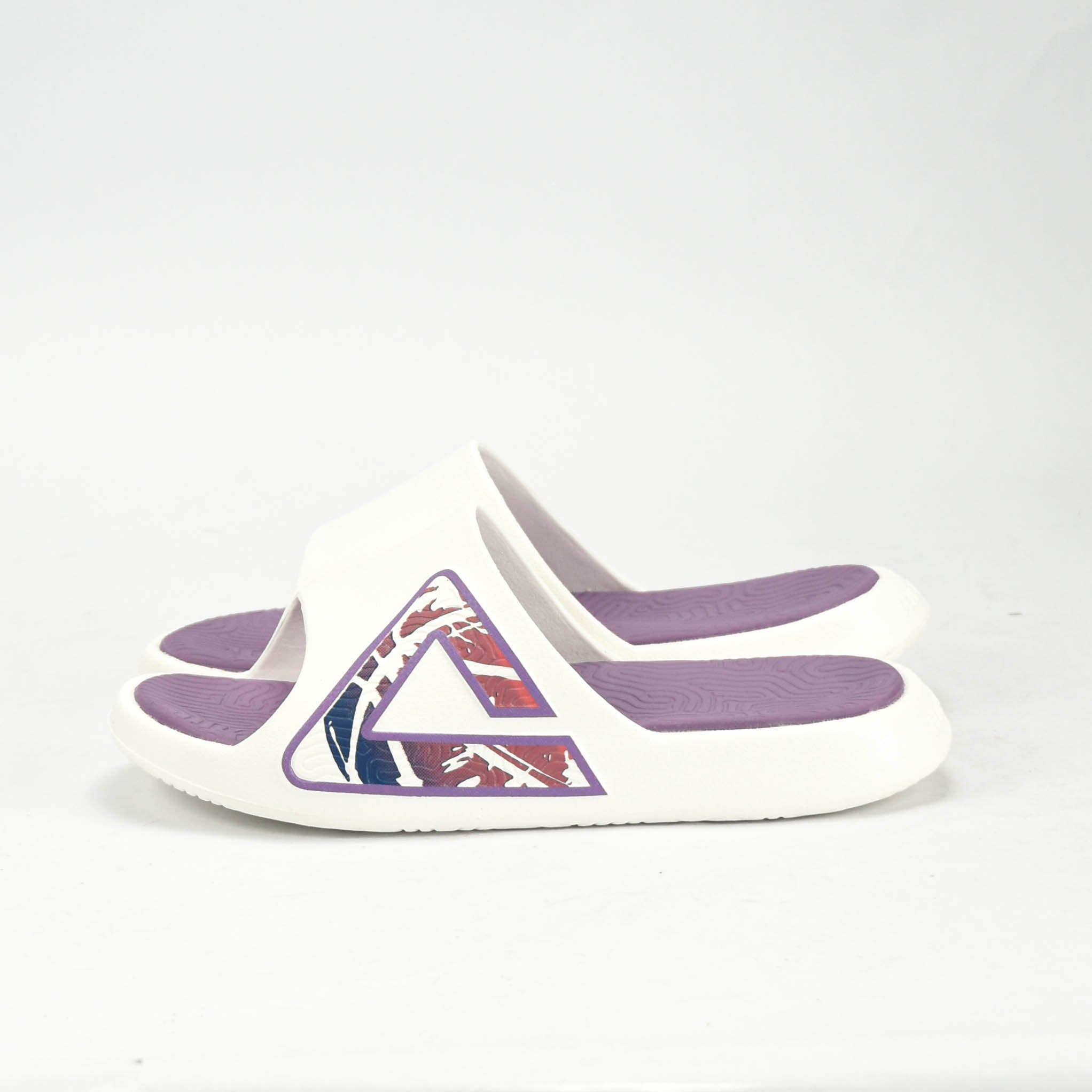 Peak Taichi Sports Slippers White/Purple - ET53098L-Z472
