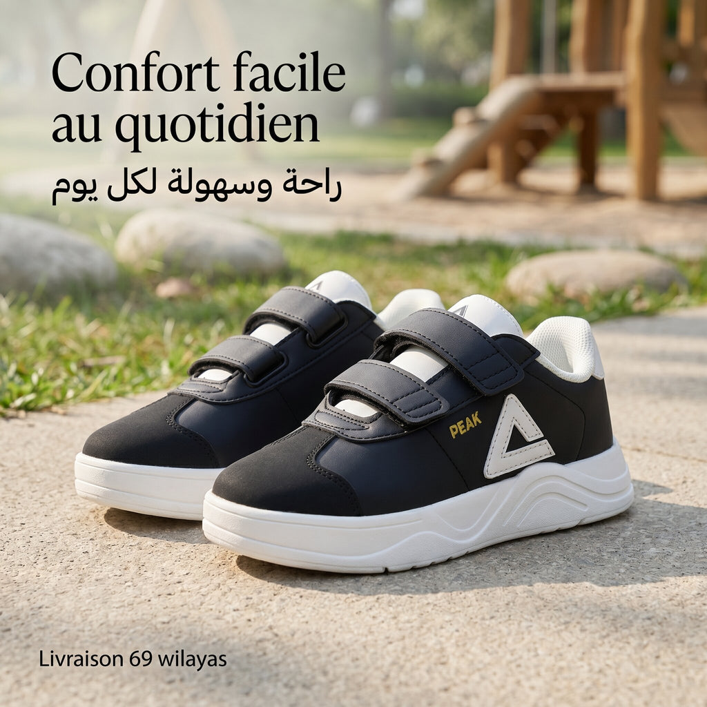 Peak Kids Casual Shoes Black - EK59760H-0020