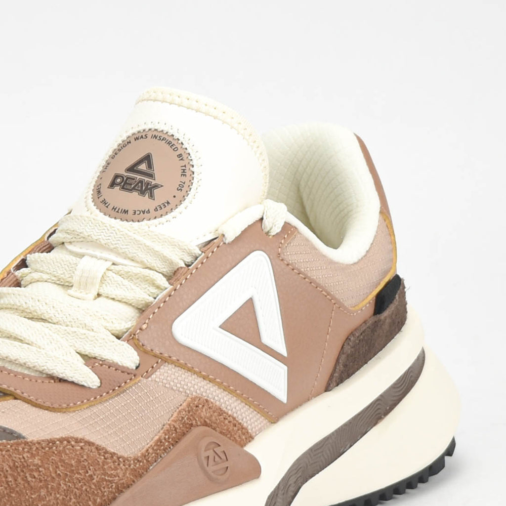 Peak Taichi Retro Casual Shoes Toffee Brown/Dark Coffee - ET34387E-00R2