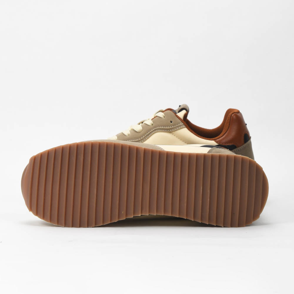 La Martina Low Sneakers Blue Leather - LFM252-040-A70-AE