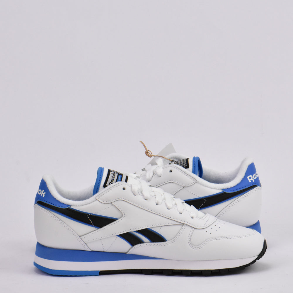 REEBOK CLASSIC LEATHER WHITE/BLUE/BLACK - 100201078