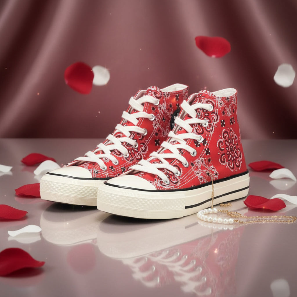 ANDRÉ BASKETS MONTANTES FEMME HEAVEN RED - 52149781607