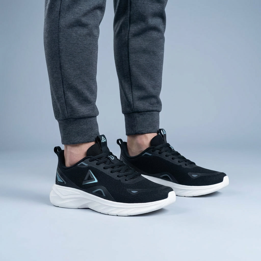 Peak Taichi Running Shoes Black/White - EX251178H-Z497