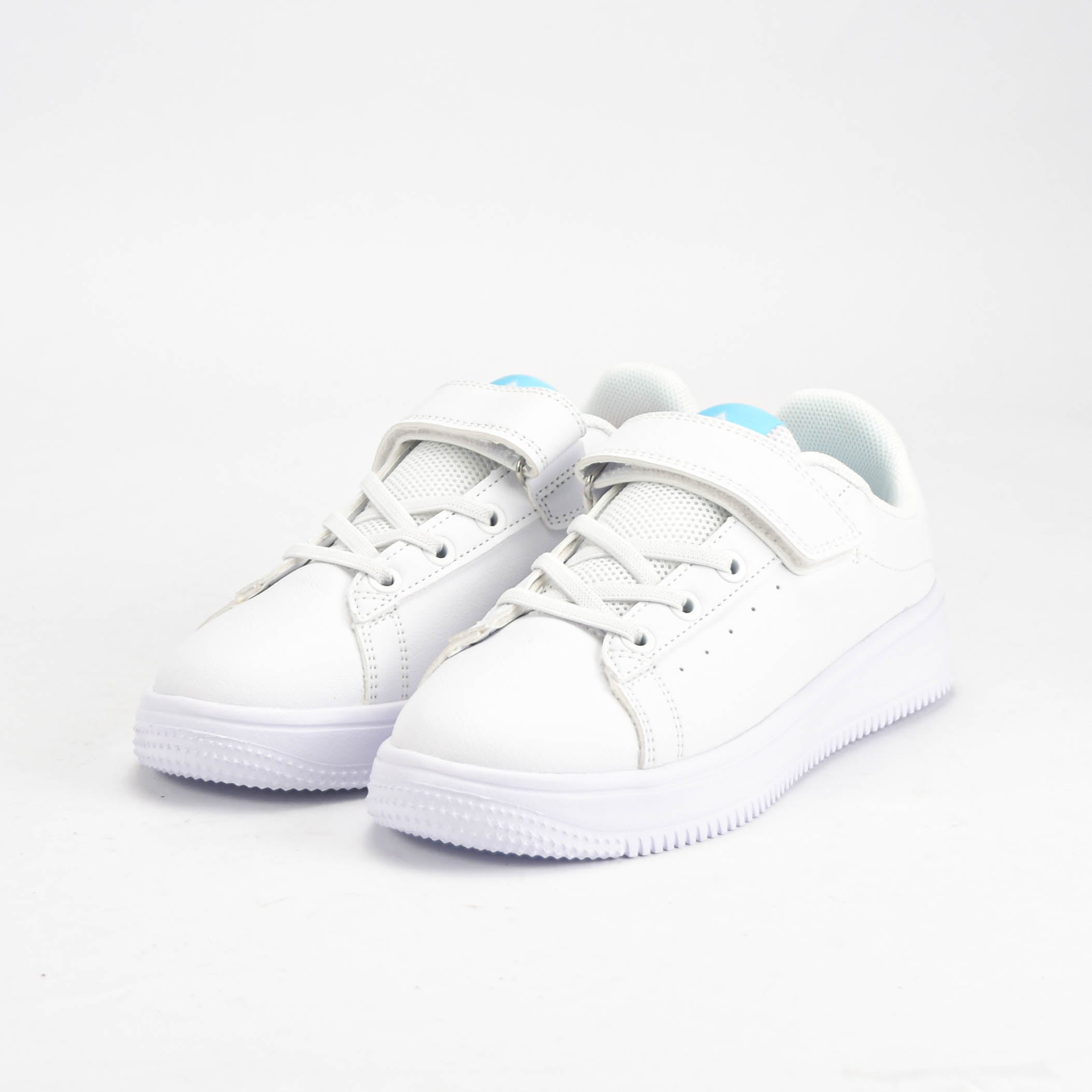 Kids Casual Shoes White Tblue - EK3902B-1037