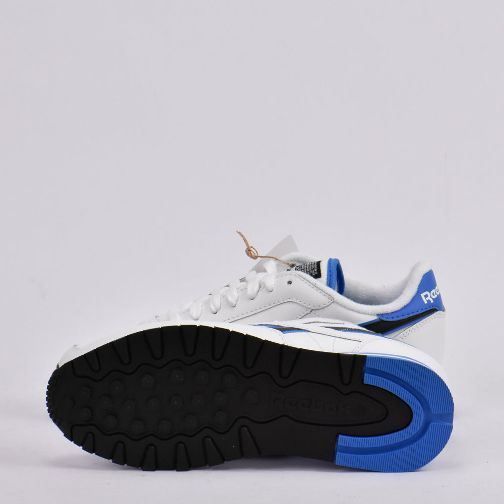 REEBOK CLASSIC LEATHER WHITE/BLUE/BLACK - 100201078