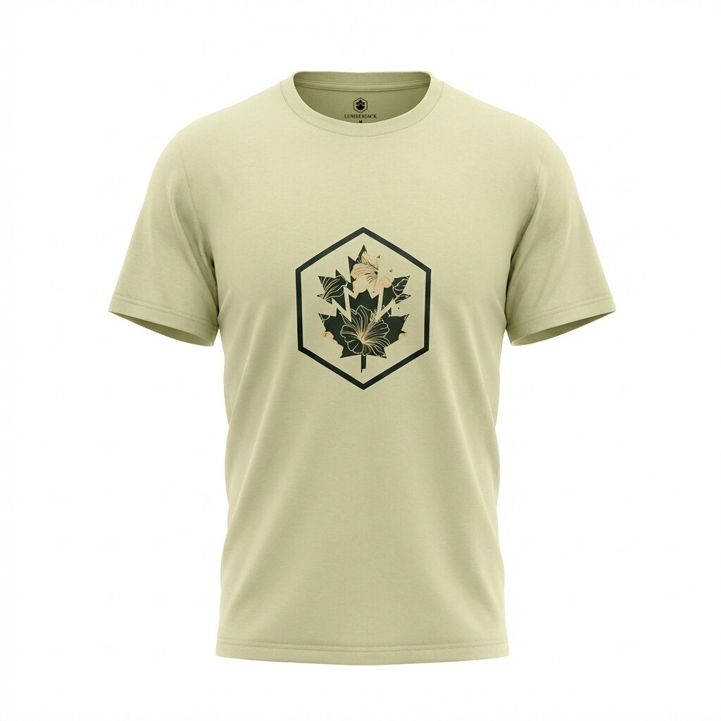 LUMBERJACK MEN TEE BIG CAMOUFLAGE LOGO GREEN - LBJ28010-LGN