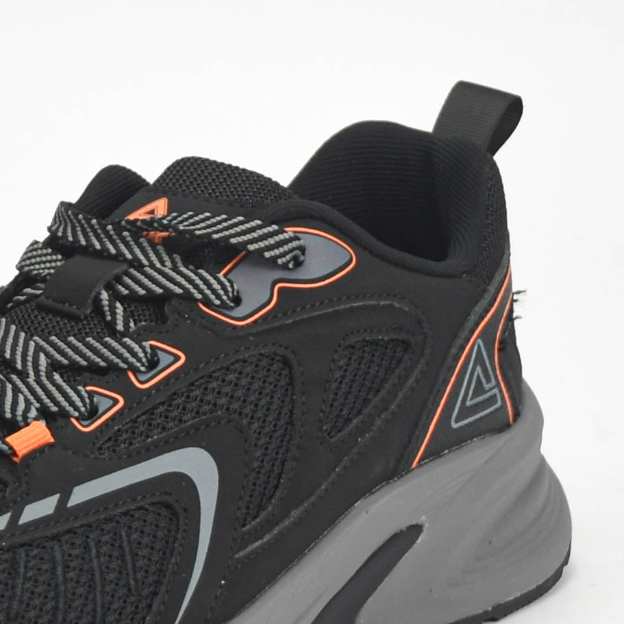 Peak Sports Shoes Black/Paloma Gray/Orange - E49137E-204R