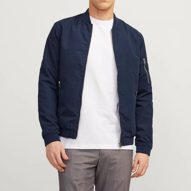 JACK & JONES BOMBER JOMER BOMBER BLEU NUIT - 12165203/SNW-MHI-2022 BLEU NUIT