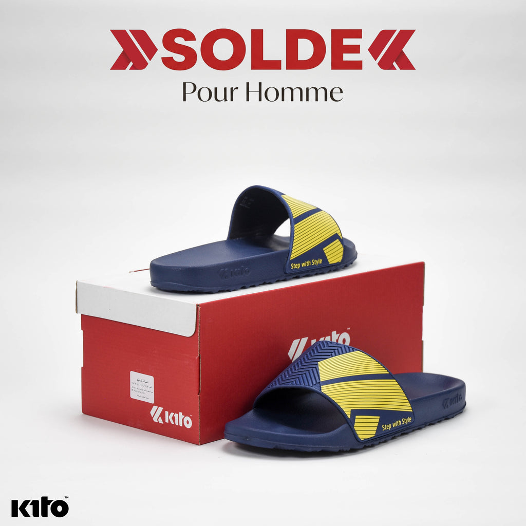 KITO CLAQUETTE AH129 NAVY BLUE - AH129MNB