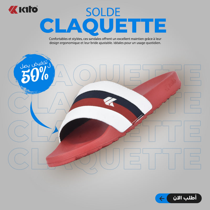 KITO CLAQUETTE AH133M RED - AH133MR
