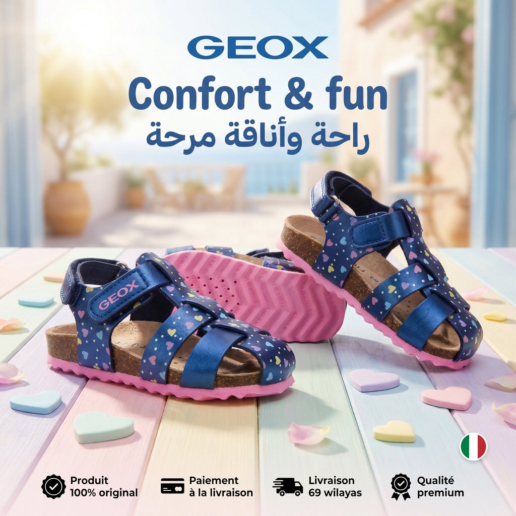 GEOX B Sandal Chalki Girl Sandal - B252RA000NF-C0694