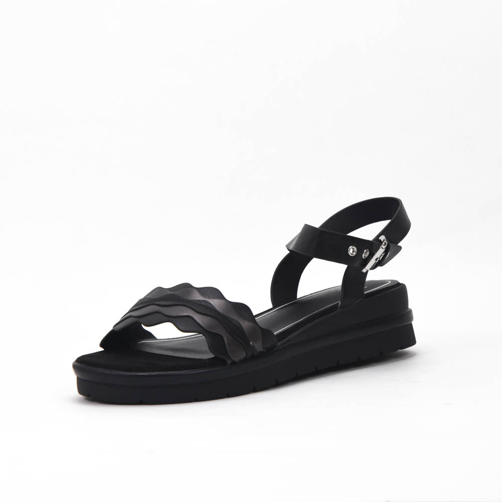 Safety Jogger Sandales Compensées Femme Black Pewter - 592056-BLK-PEW