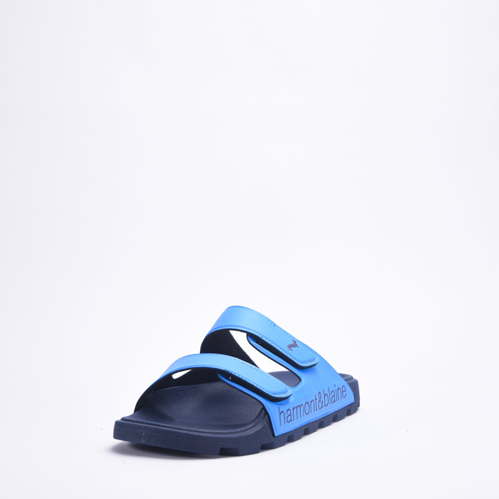 CIABATTA UOMO BLUBBER - LOGO AZZURRO - BLU - EFM231-140-6580