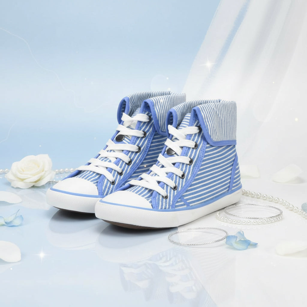 ANDRÉ BASKETS MONTANTES FEMME GIROFLE BLUE - 52149481207