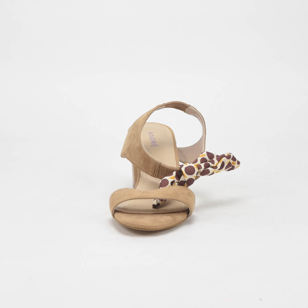 ANDRÉ SANDALES FEMME SUPENS DAIM BEIGE - 52314637450