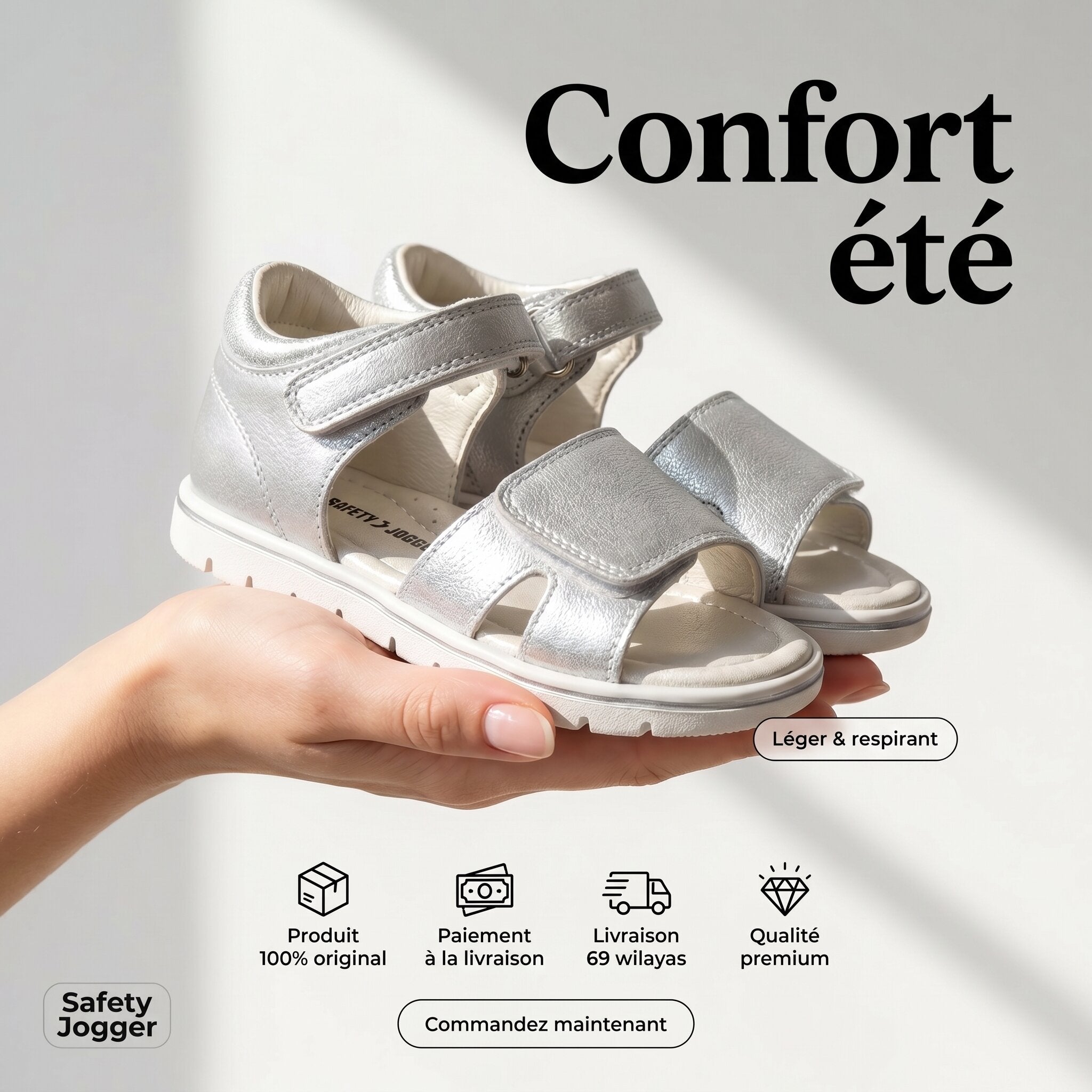 Safety Jogger  Sandales Enfant - 610361-SIL