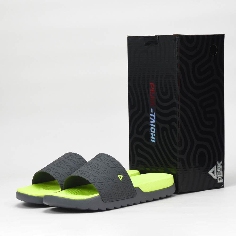 PEAK SLIPPERS DK.GREY YELLOW - E02767L