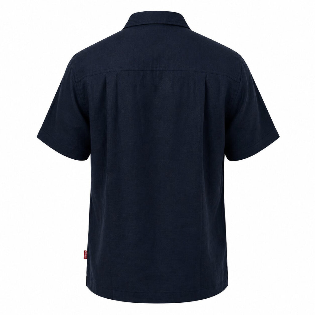 Départ Homme Chemise en Lin Blue - MZ139-G21-000743