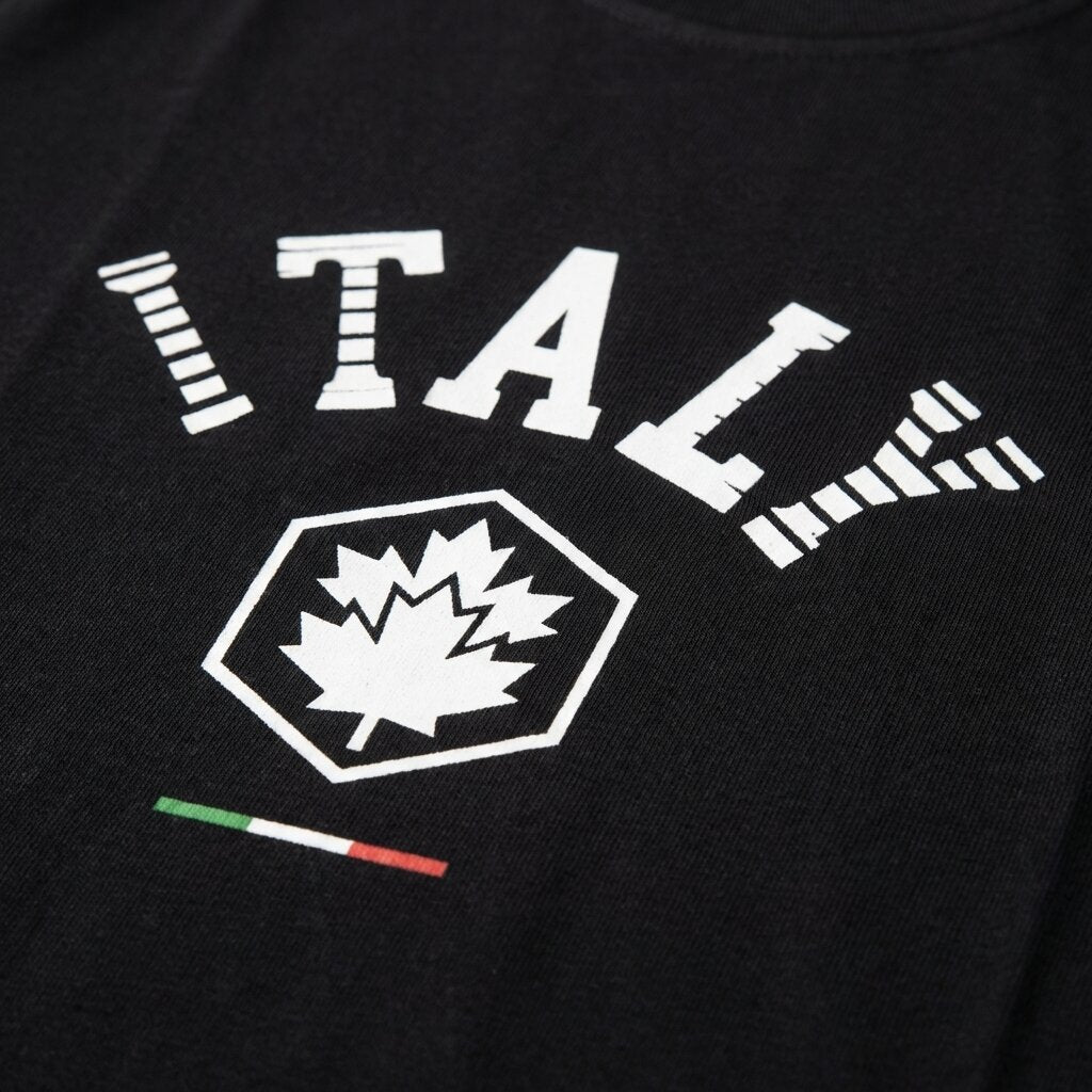 LUMBERJACK MEN TEE ITALY BIG LOGO BLACK - LBJ27001-DGY