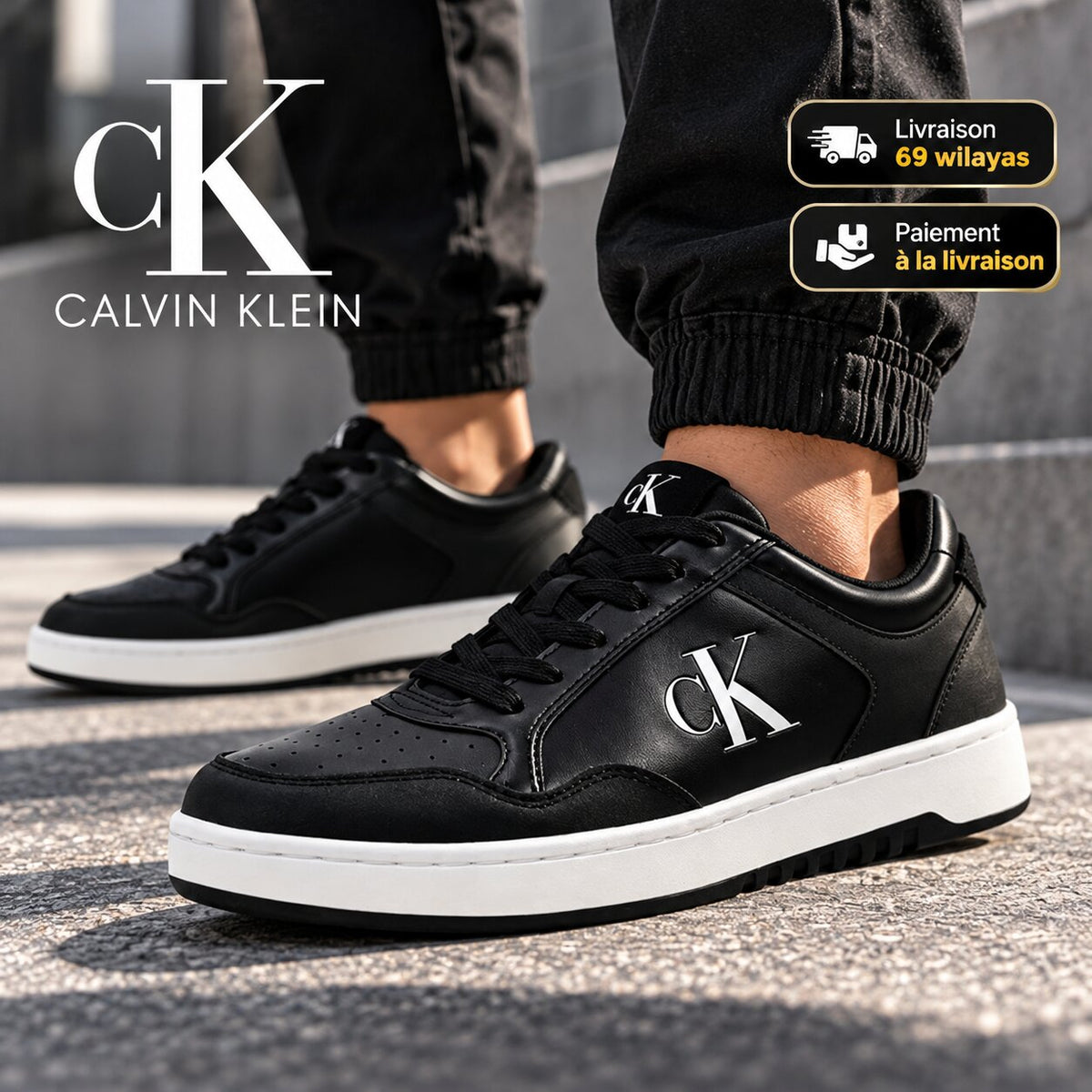 Calvin Klein ESSENTIAL MESH RUNNER - FWOFW3687C-BW