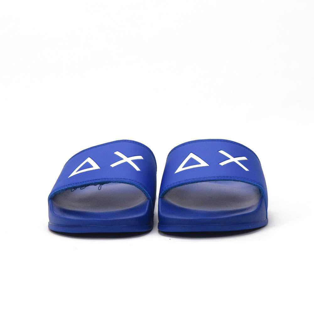 SUN68 Logo Blue Slippers - X36110-58