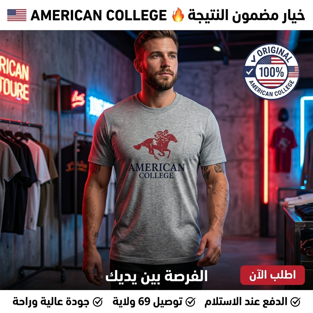 American College t-shirt pour Homme - TS260103-GREY
