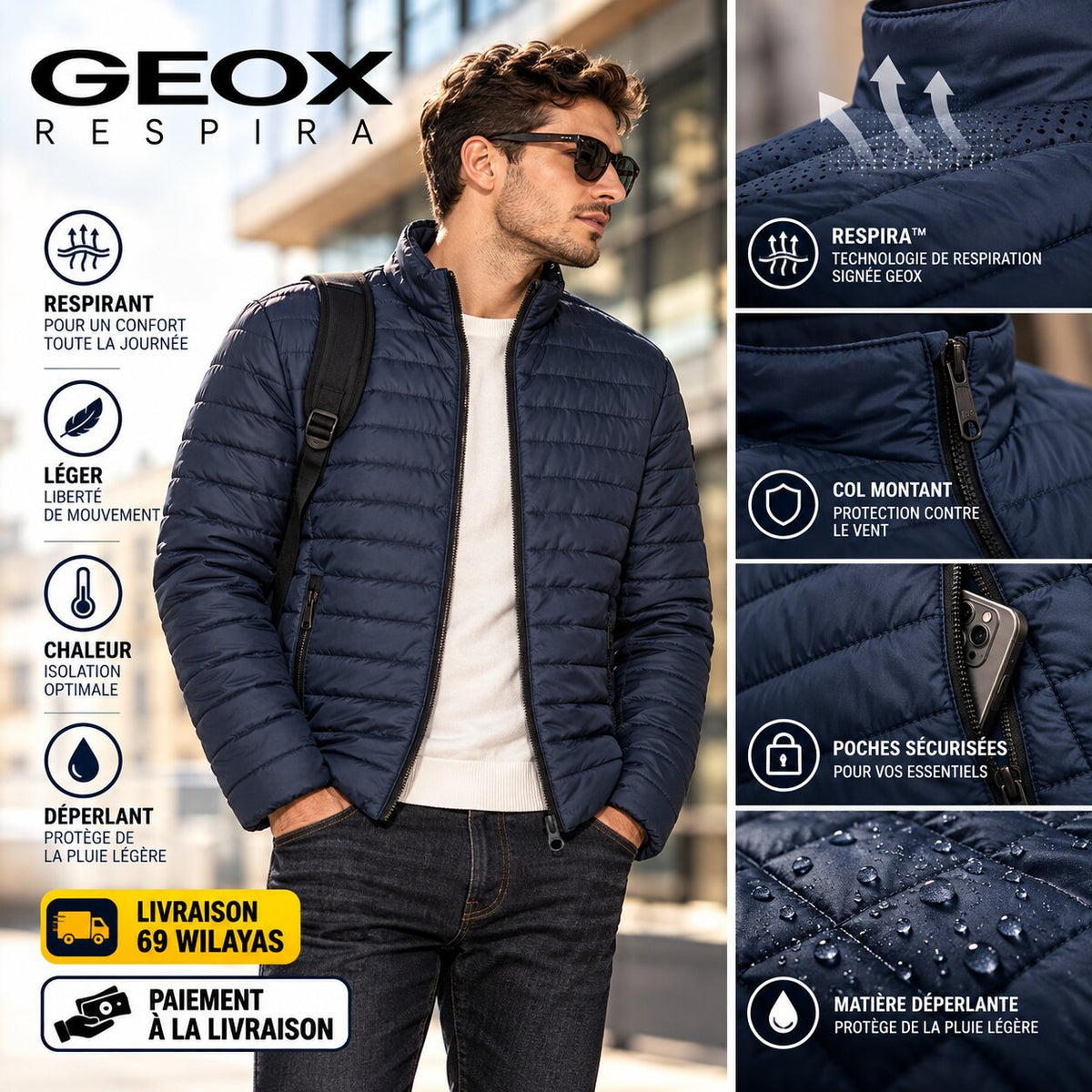 GEOX – Veste Homme - M3622HT3017-F1624