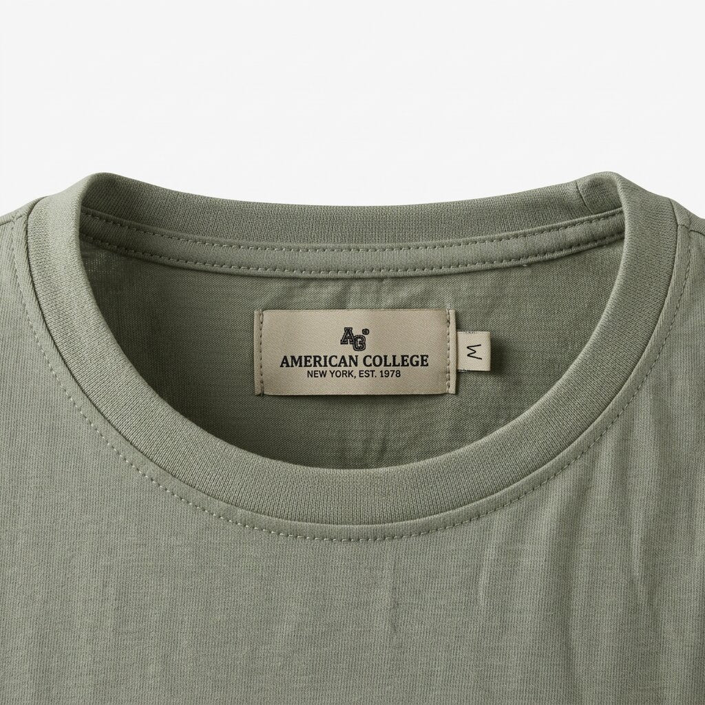 American College t-shirt pour Homme - TS260103-DK GREEN