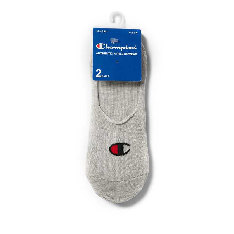 Champion 2-Pack Footie Socks Grey Melange - U24561-EM010