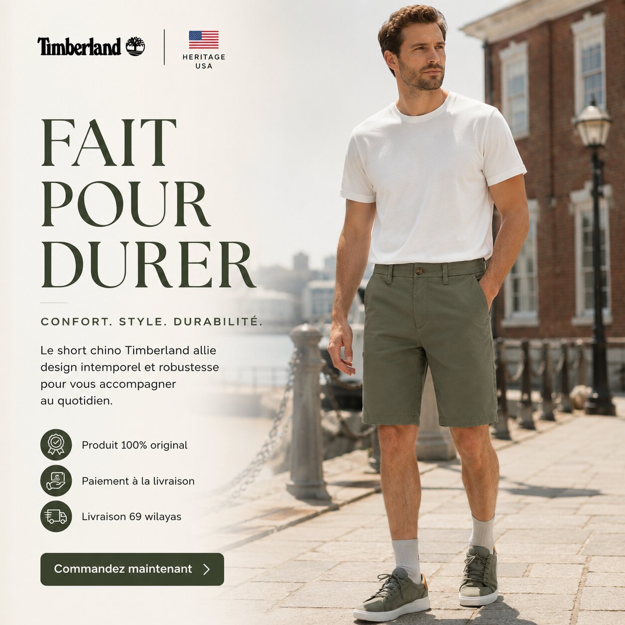 Timberland Claremont Twill Chino Shorts