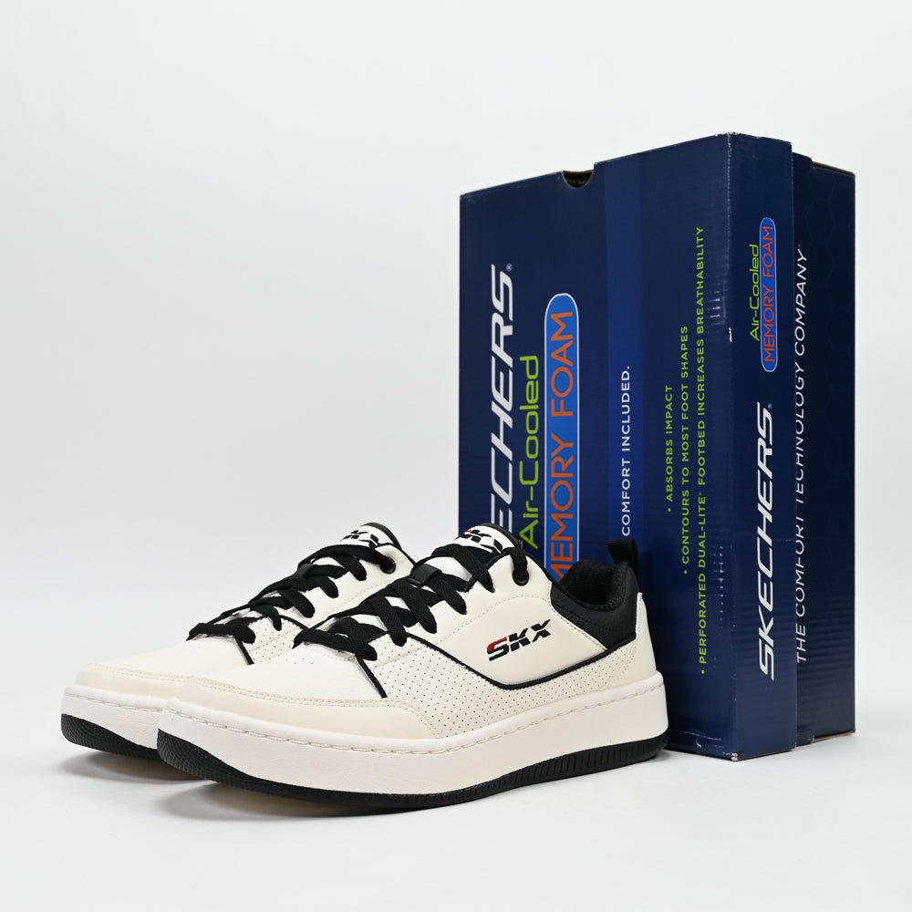 Skechers Sport Court 92 – Ottoman Sneakers - 232472-WBK
