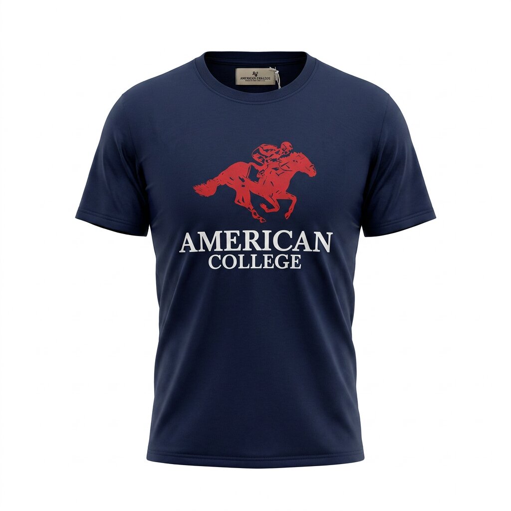 American College t-shirt pour Homme - TS260103-NAVY
