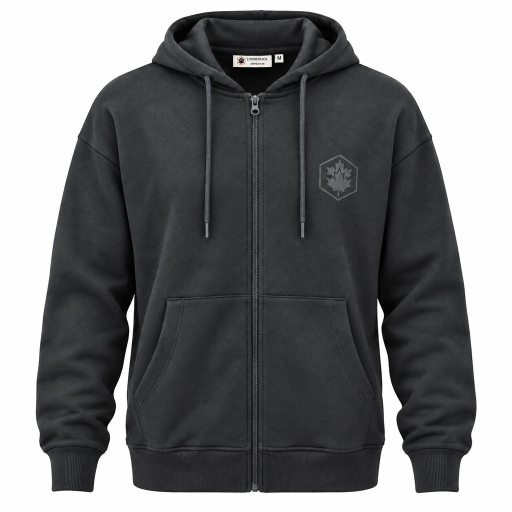 LUMBERJACK ZIP HOODIE - LBJ-00201-GRY