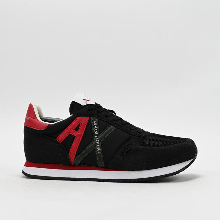 Armani Exchange Retro Running Sneakers - XUX017-XCC68-BRED