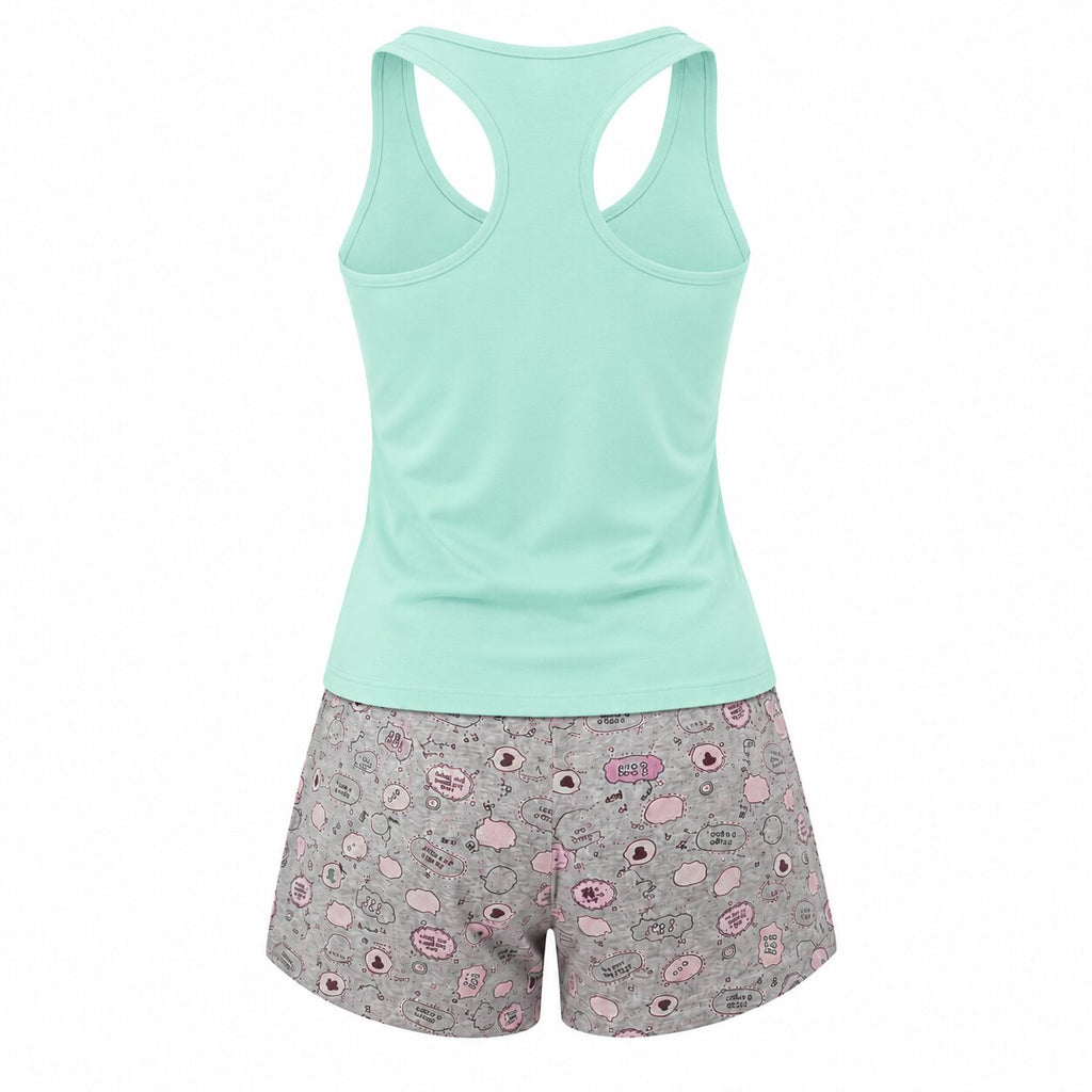 Pyjama d\'Été Femme - P-BOULEVARD-VERT03