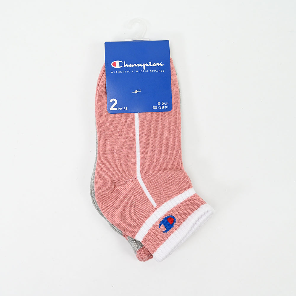 Champion 2-Pack Footie Socks Grey Melange - 804322-PS033
