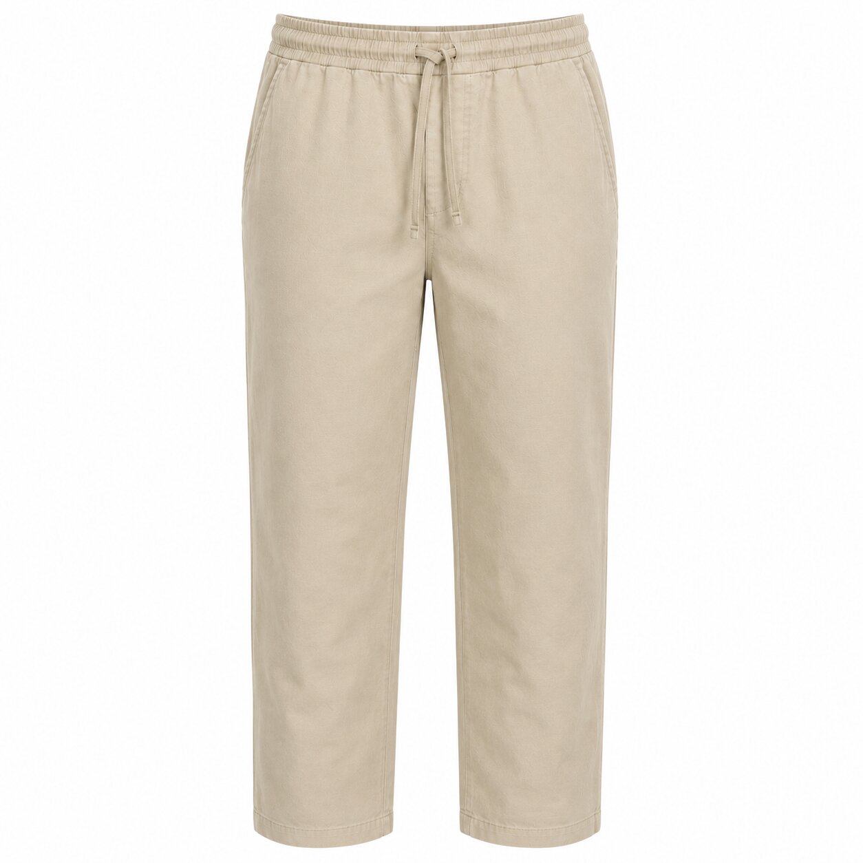 Départ Homme Pantalon en Lin Beige - MG188-G21-000735