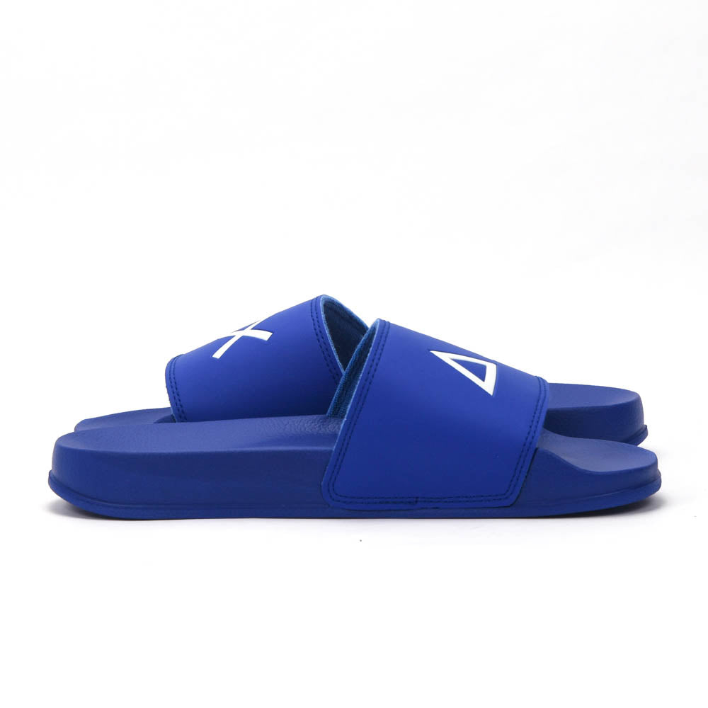 SUN68 Logo Blue Slippers - X36110-58