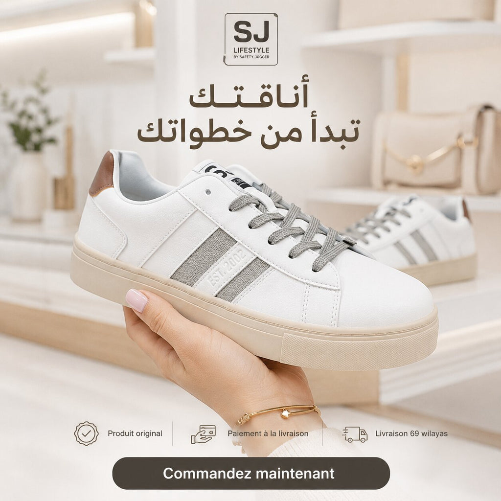 Safety Jogger Basket Femme - 588180-WHT-NAT